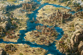draw your book or fantasy map for you