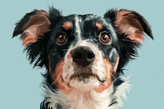 create professional animal vector illustrations with clean style