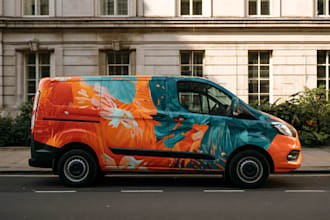 design a professional wrap for your car, bus, truck, etc