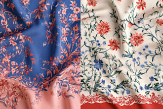 design custom scarf and hijab textile print patterns