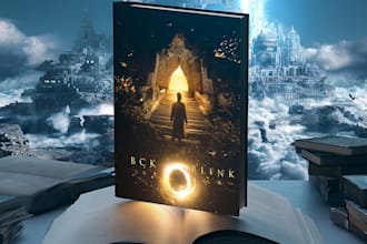 design stunning fantasy book cover art design,cover design