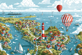 make unique hand drawn map vector illustration