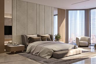 design your bedroom or living room with realistic 3d renders