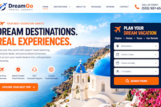 build squarespace travel agency website tour operator website booking site