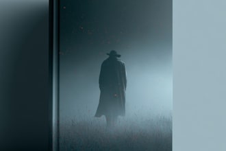 design a professional mystery or horror book cover