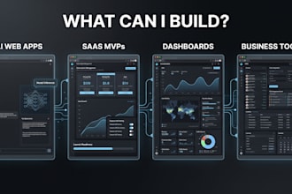 build custom web apps, ai tools, dashboards and mvps