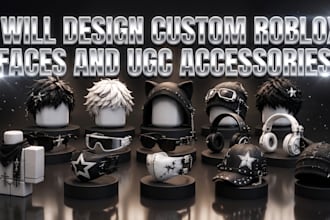 design custom roblox faces and ugc accessories