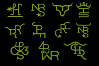 do western cattle brand cowboy  logo design