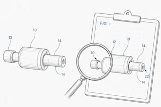 create patent drawings, technical drawings, invention illustrations and line art