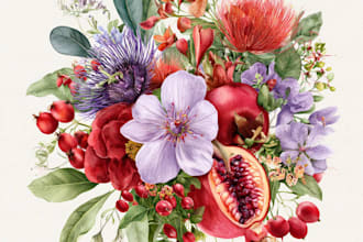 do a botanical illustration
