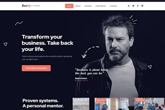 design wix public speaker website keynote speaker booking portfolio site