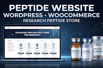 build fda compliant peptide website research peptide website woocomerce peptide