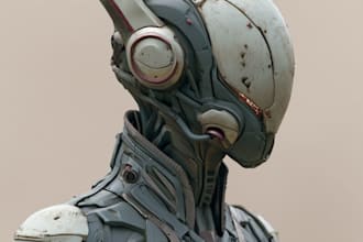 sci fi character illustration or sci fi character