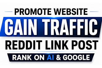traffic reddit link post ai website promotion