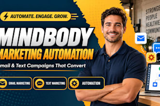 setup mindbody marketing automation  email marketing text marketing