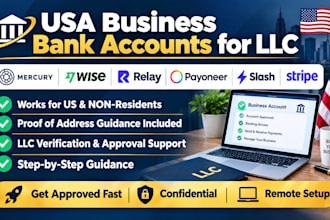 create business USA bank for llc owners and mercury, wise, payoneer