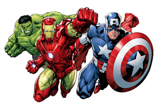 create ai comic book, illustrations any style