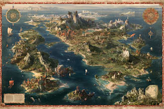design a vector map illustration