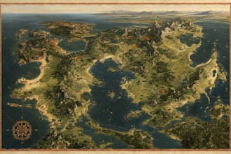 draw a custom map illustration