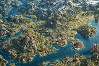 a detailed fantasy map for your rpg, book