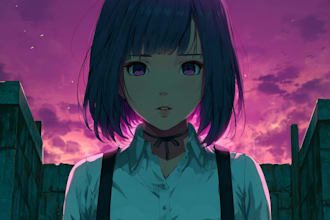 draw commission into anime or manga style art