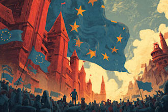 create a political or satirical cartoon