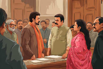 create satirical political cartoon illustrations