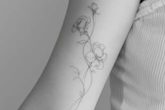 design a minimalist fine line tattoo