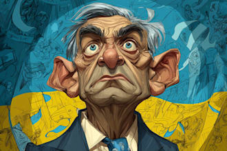 create a political or satirical cartoon