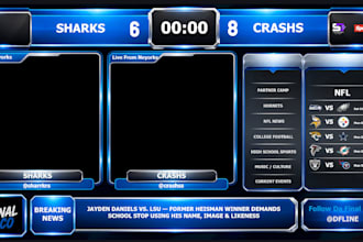 create automated sports scoreboard and leaderboard for obs