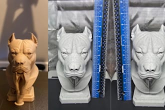 do custom 3d dog model sculpt for 3d printing stl animal character 3d pet wool