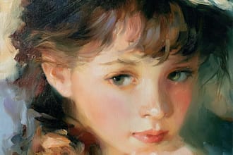 oil painting portrait and illustrations