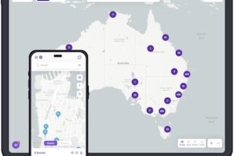 develop camera map tracking app with gps integration and map animation