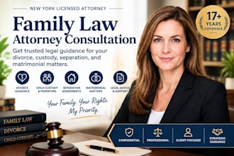 provide family law attorney consultation for divorce custody seperation matters