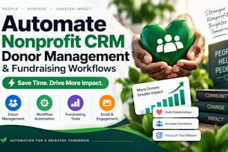 automate nonprofit CRM donor management and fundraising workflows