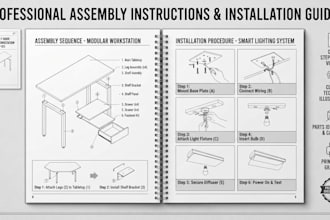 create assembly instructions installation guides and exploded drawings