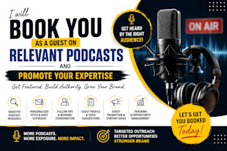 secure podcast interviews and guest appearances for you