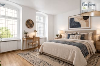 create a realistic staged virtual image for your property listing