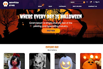 design wix haunted house website halloween event ticket booking website