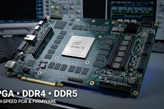 design high speed fpga ddr4 ddr5 pcb and embedded firmware