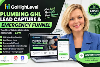 setup gohighlevel plumbing ghl lead capture and highlevel emergency funnel