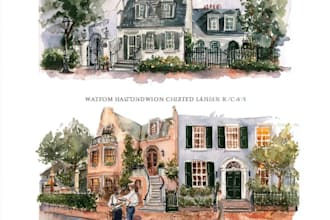 paint watercolor home illustration and watercolor art