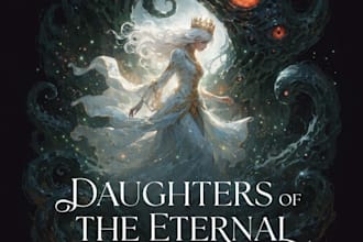 design fantasy book cover, ebook cover, fantasy book cover