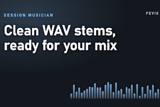 be your session musician for guitar, bass and drums