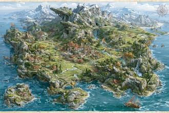 draw map illustration map design fantasy map illustration
