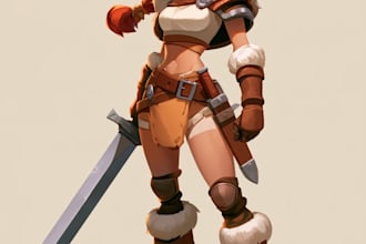 draw 2d game character or 2d game character