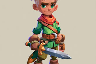 draw 2d game character or 2d game character
