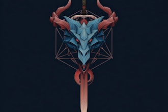 design a custom fantasy logo