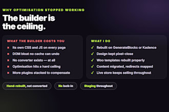rebuild your elementor or divi woocommerce store on a fast theme