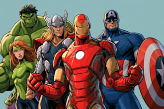 comic book illustration with comic book illustrator